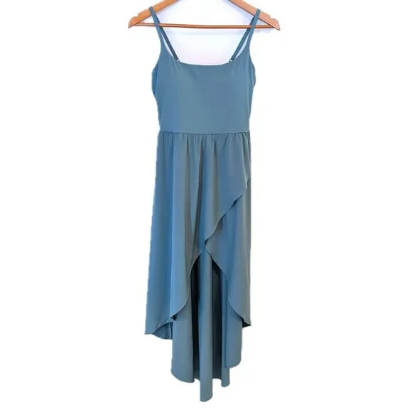 NWT Halara | Stone Blue Breezeful High Low Quick Dry Casual Midi Dress | Small - Picture 3 of 10